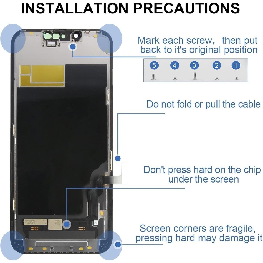 For iPhone 14 Pro Max LCD Touch Digitizer Screen Replacement Assembly Display