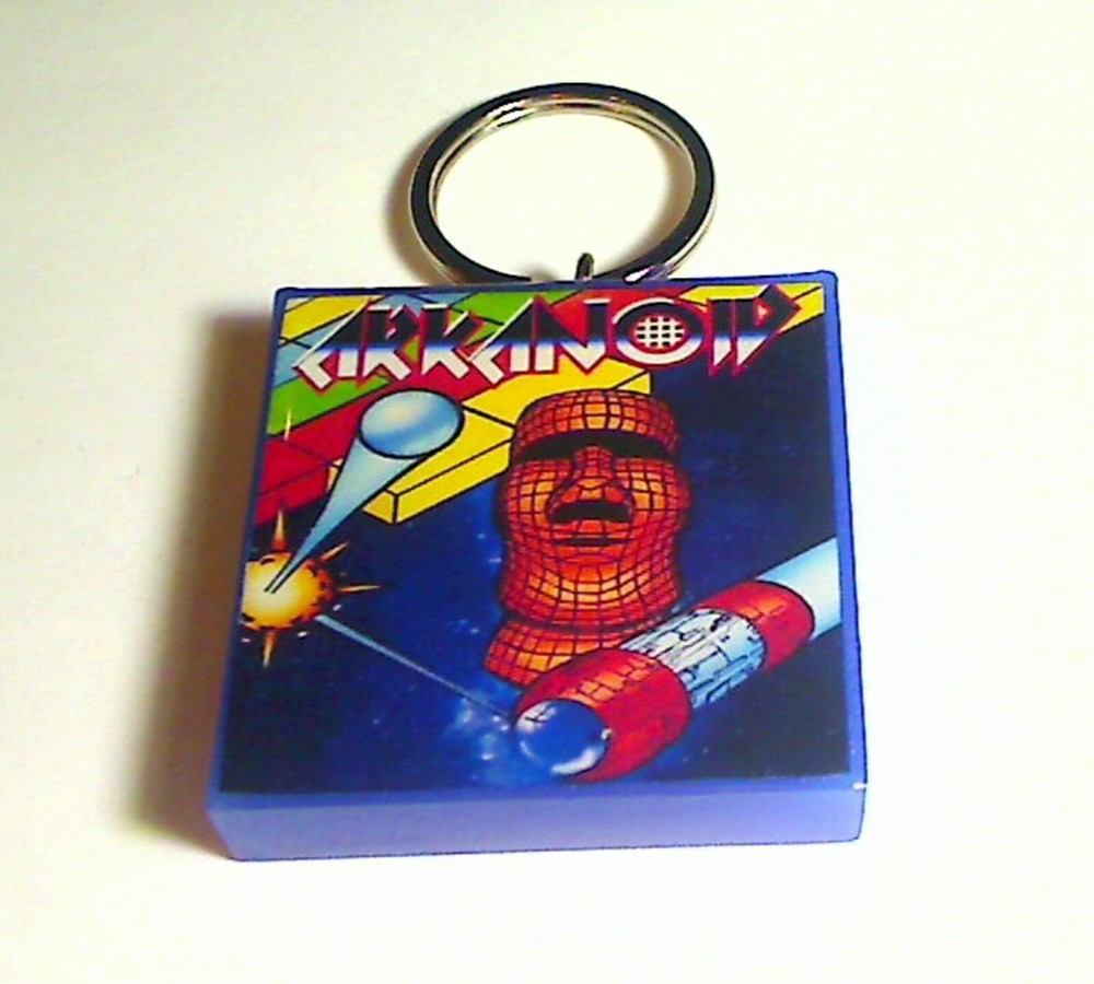 Arkanoid Arcade Coin Door accessory Keychain