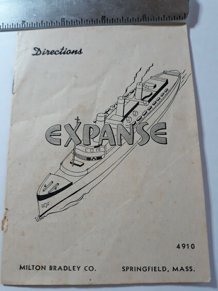 1949 Milton Bradley Expanse Instruction Booklet ONLY