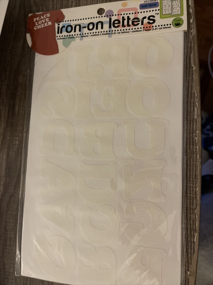 Dritz Iron-On Letters "White" Cooper 1.5" CO150LWT