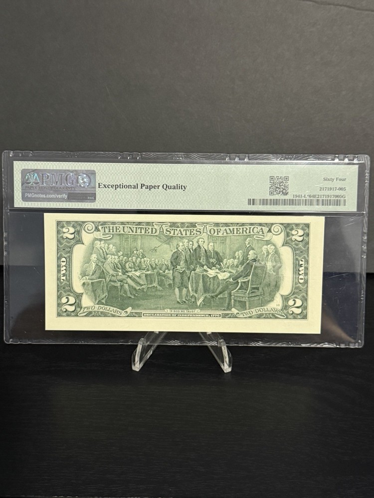 2017A Series $2 Solid Star Error pmg 64