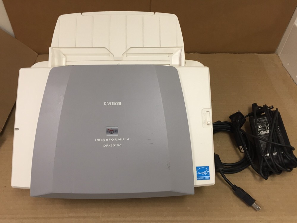 Canon ImageFORMULA DR-3010C Document Scanner w/ Power Supply & USB Cable -Tested