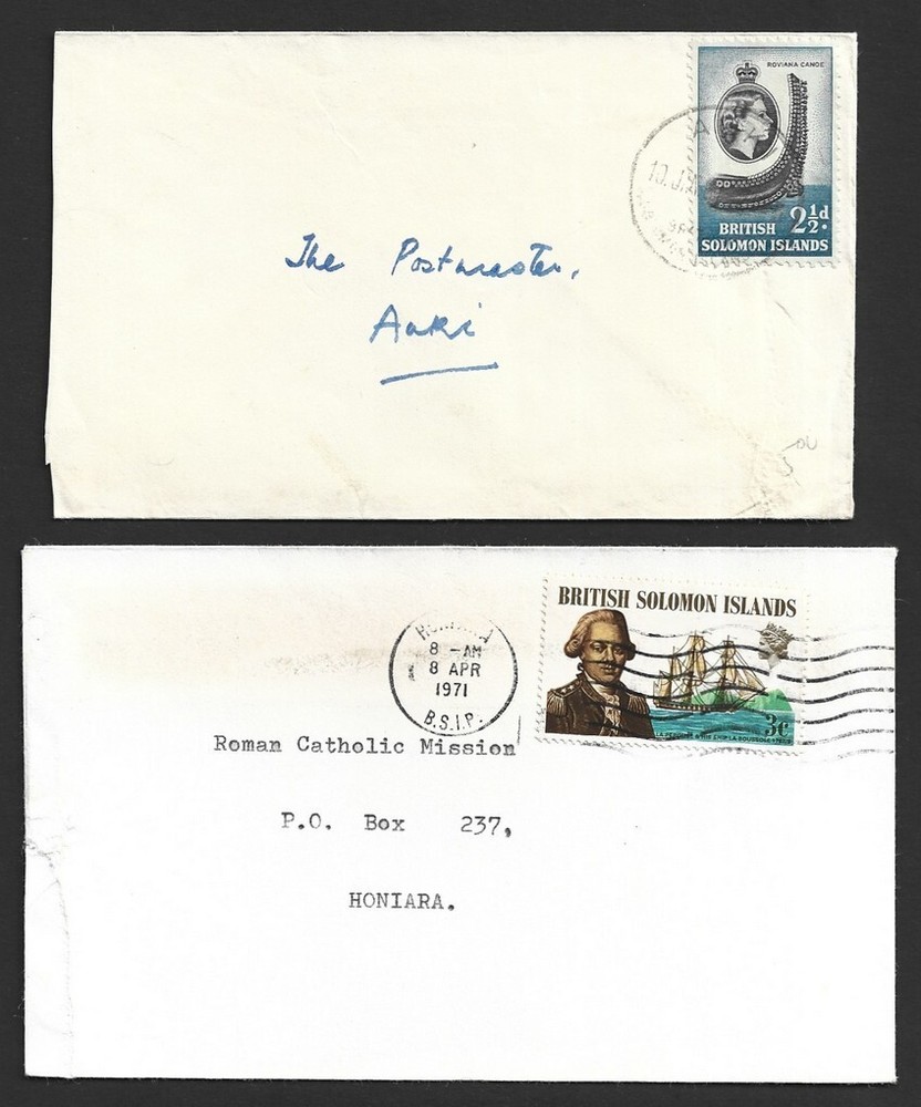 British Solomon Islands 1957-71 covers (11)
