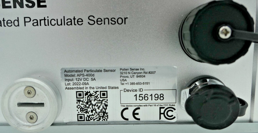 NIB Pollen SENSE Automated Particulate Sensor APS-400D