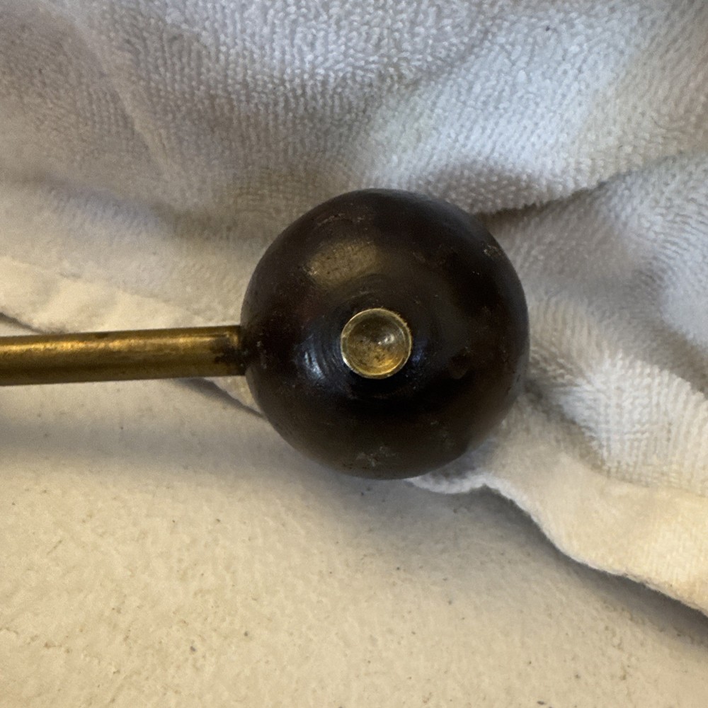 Vintage Muzzleloader Ball Starter Brass & Wood