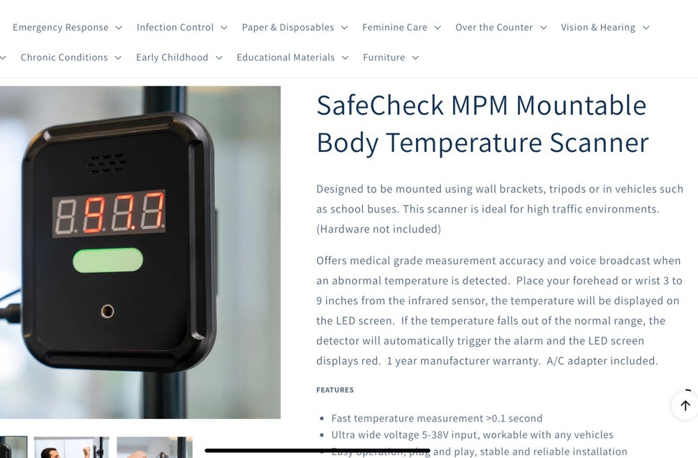 body temperature Scanner