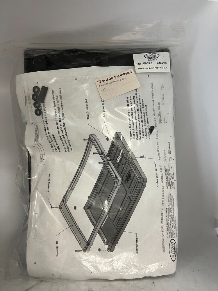 Guardian Ipad Pro 10.5 Panel Mount