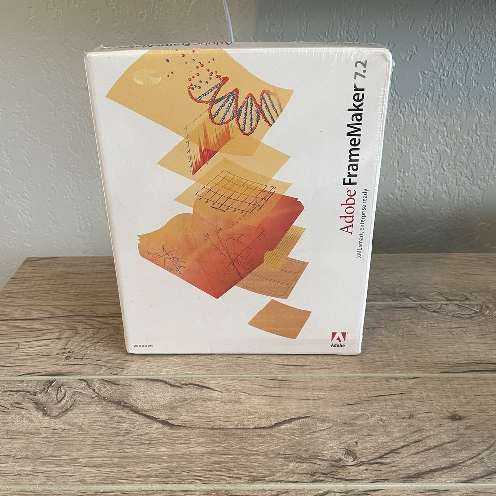 Adobe FrameMaker 7.2 for Windows SEALED Frame Maker XML SGML DTP Software 7 7.0