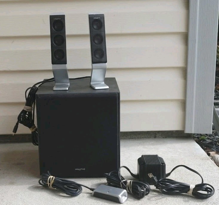 Creative Labs I-Trigue 3300 Speaker System Computer PC Powered Subwoofer Silver