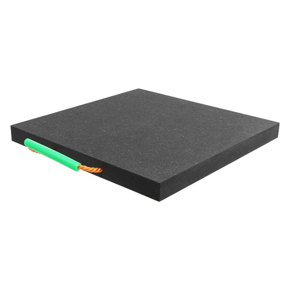 Square Medium Size Support Pad Black Heavy Duty Stabilizing Block With Handle
