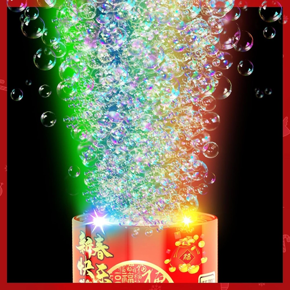 Compact Bubble Machine with Colorful LED Lights - Ultimate Party Experience
