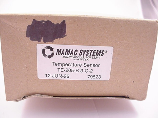 Mamac Systems Duct Temperature Sensor TE-205-B-3-C-2 Ships Same Day