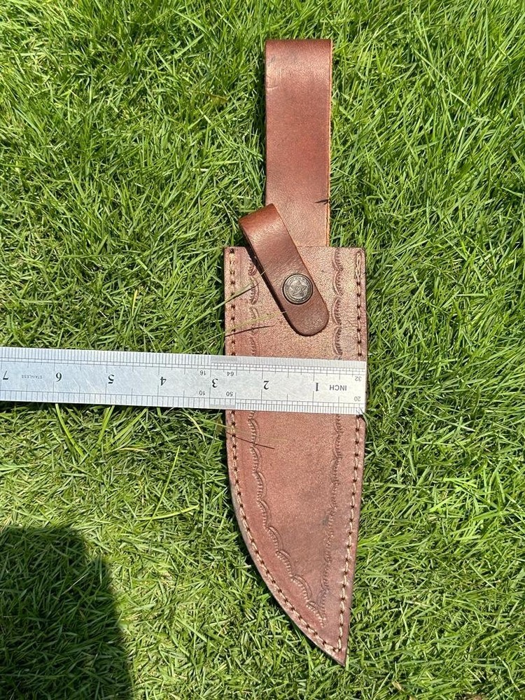 Custom Handmade Fixed Knife Leather Sheath Holster Belt Loop