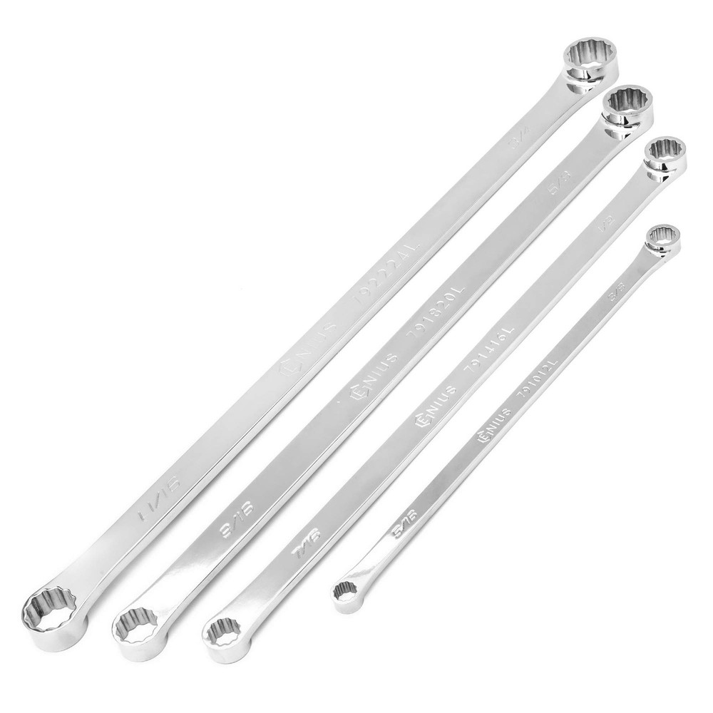 4pc SAE Extra Long Box End Wrench Set DE-704S