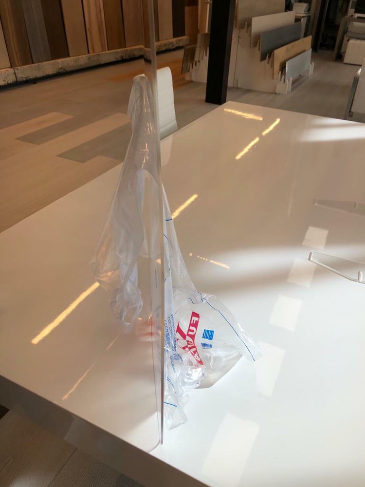 Sneeze Guard Acrylic Plexiglass Table Desk Checkout Counter Protective Shield