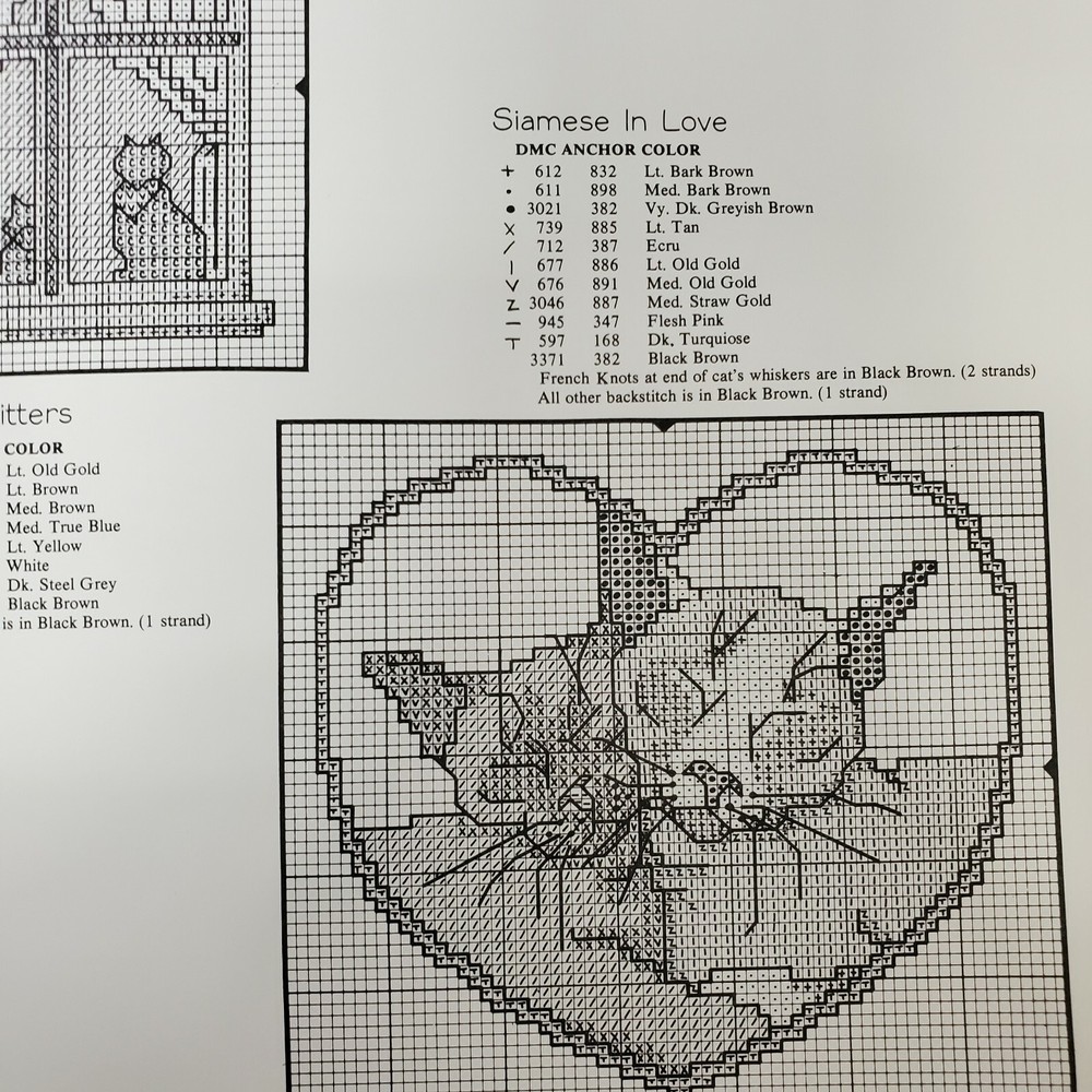 "Cats Everywhere" Counted Cross Stich Graphworks LTD 15 different Patterns 89