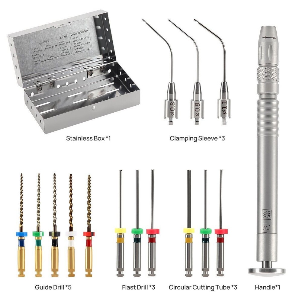 Dental Broken File Extractor Endodontic Root Canal Files Removal System Kit