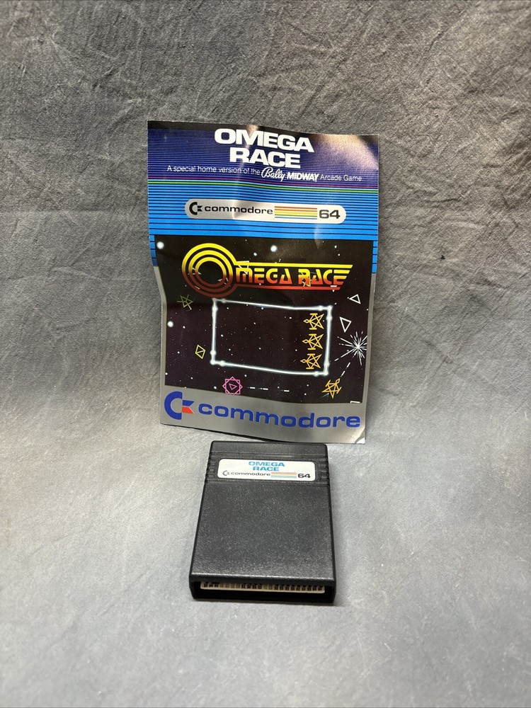 COMMODORE 64 Omega Race Game With Instructions  UNTESTED
