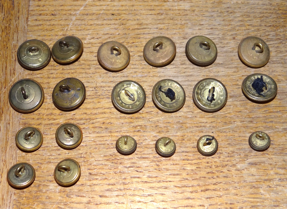 Marine Anchor Buttons Lot 2 Models