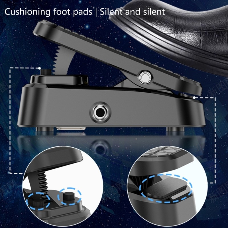 Guitar Effects Processor Multiple Sound Modes ABS Texture Portable Foot Pedal