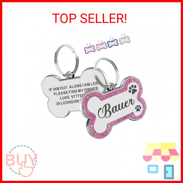 Dog Tags Personalized for Pets Dog Name Tags Personalized Dog Tag Engraved with