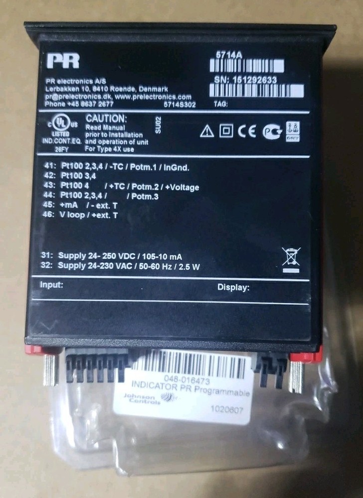 PR Electronics 5714A Programmable Indicator LED Display