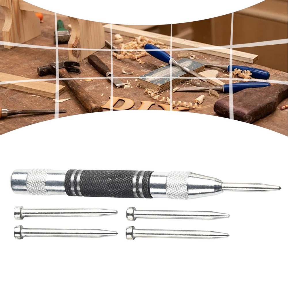 Adjustable Spring Loaded Centre Punch for Effortless Marking and Punching