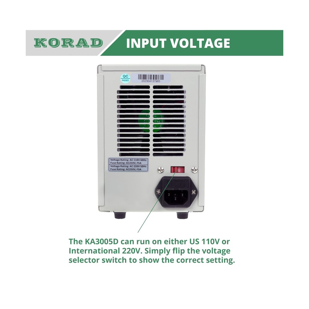 KORAD KA3005D - Precision Variable Adjustable 30V, 5A DC Linear Power Supply ...