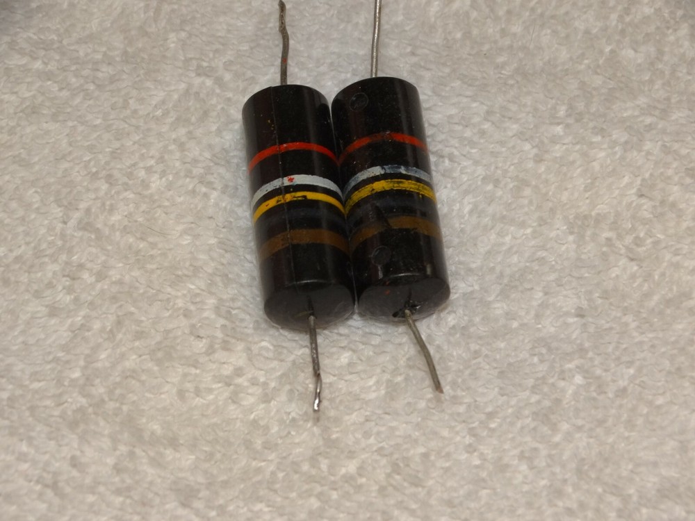 2 - Sprague Bumble Bee Capacitor Pulls .1 200v 10%+/- *Vintage* #2