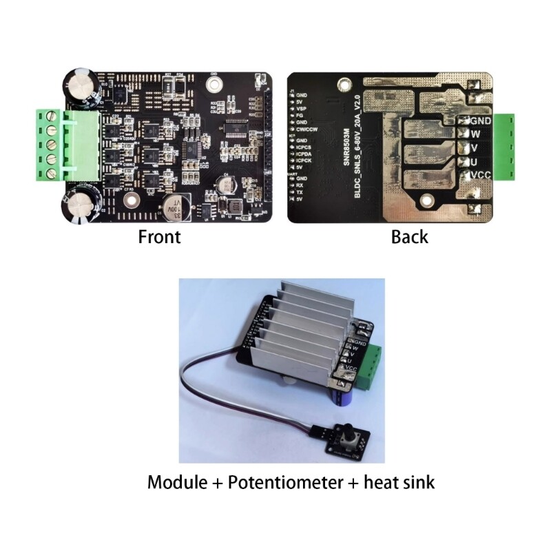 Efficient Brushless Motor Driver Speed Controller for Craft Project Industrial