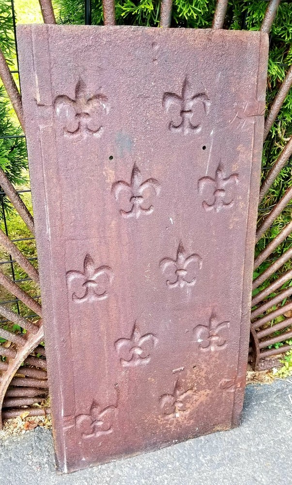 Antique Fleur-de-lis Forest Park Springfield Ma Chamber Panel C1890