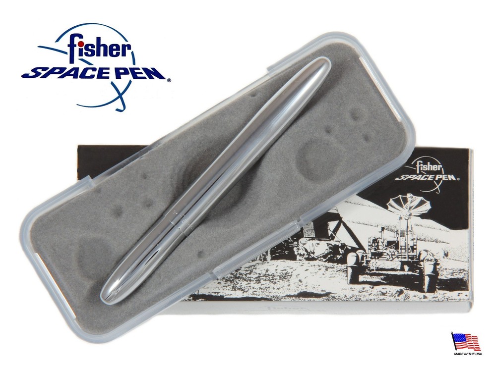 Fisher Space Pen's Chrome Bullet Pen #400 Plus An Extra Black Refill