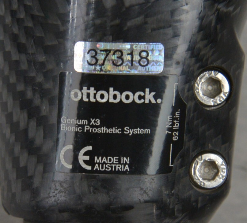 Ottobock Genium X3 3B5-2ST MicroProcessor Knee Bionic Prosthetic w/2R19 Adapter