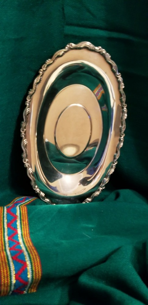 Silversmiths Silver Serving Tray-Wm. A. Rogers, By Oneida