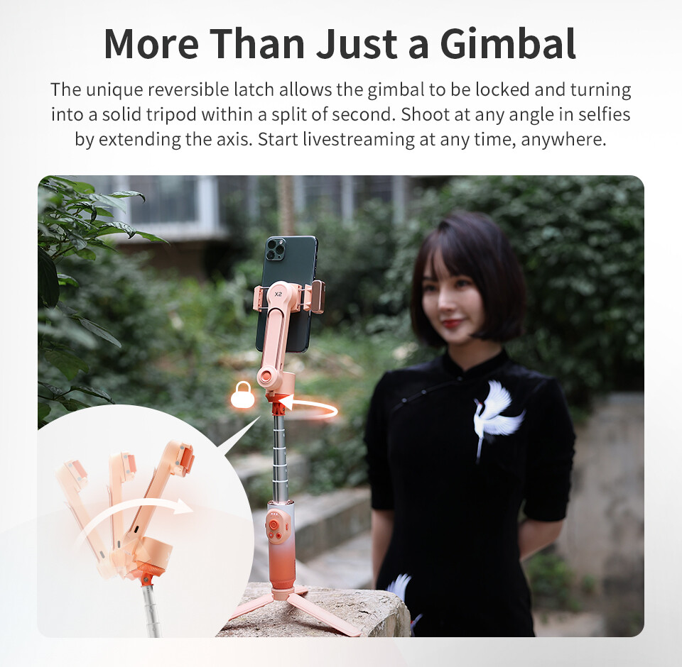 ZHIYUN Smooth X2 Gimbal Stabilizer combo Extendable Handheld iPhone Android