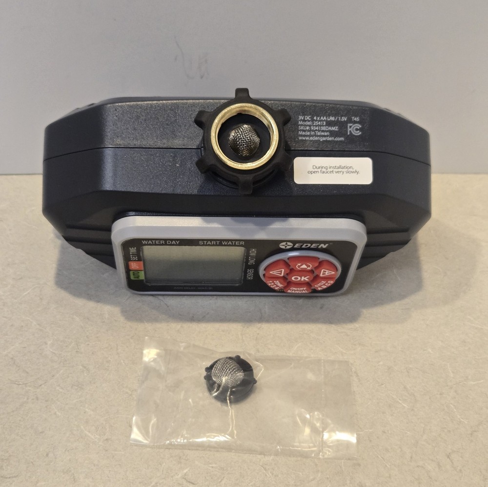 Eden 93413 Programmable Digital Water Timer 4-Zone, Compatible with Wireless
