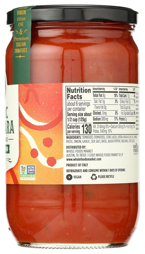 , Marinara Pasta Sauce, 24.3 Ounce