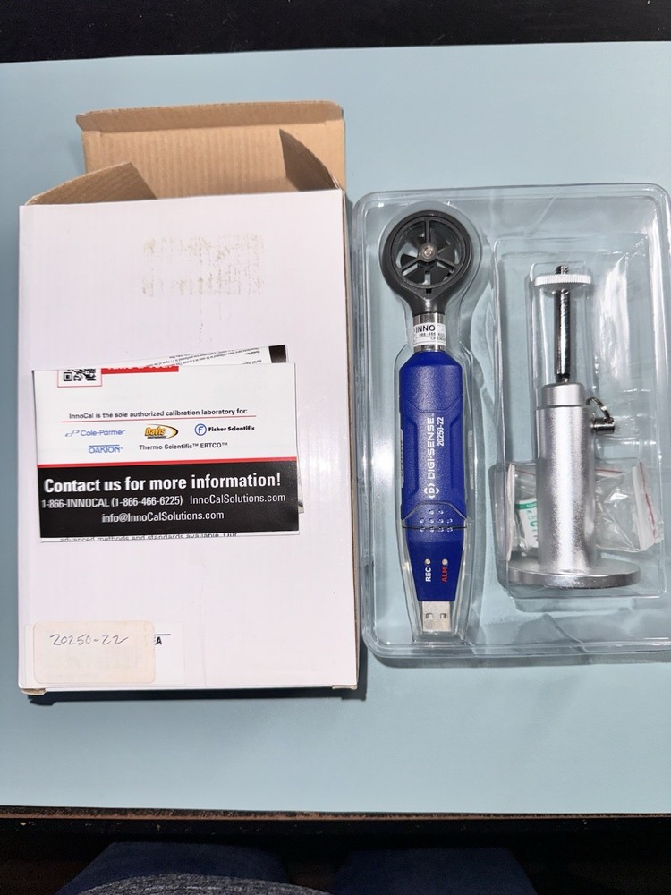 Digi-Sense Data Logging Vane Anemometer W/ NIST - Open Box Never Used