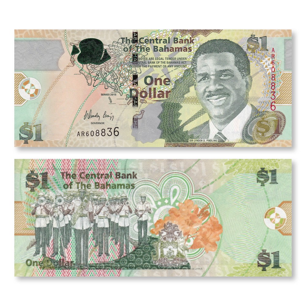 Bahamas 1 Dollar, 2015, B344a, P71Aa, UNC