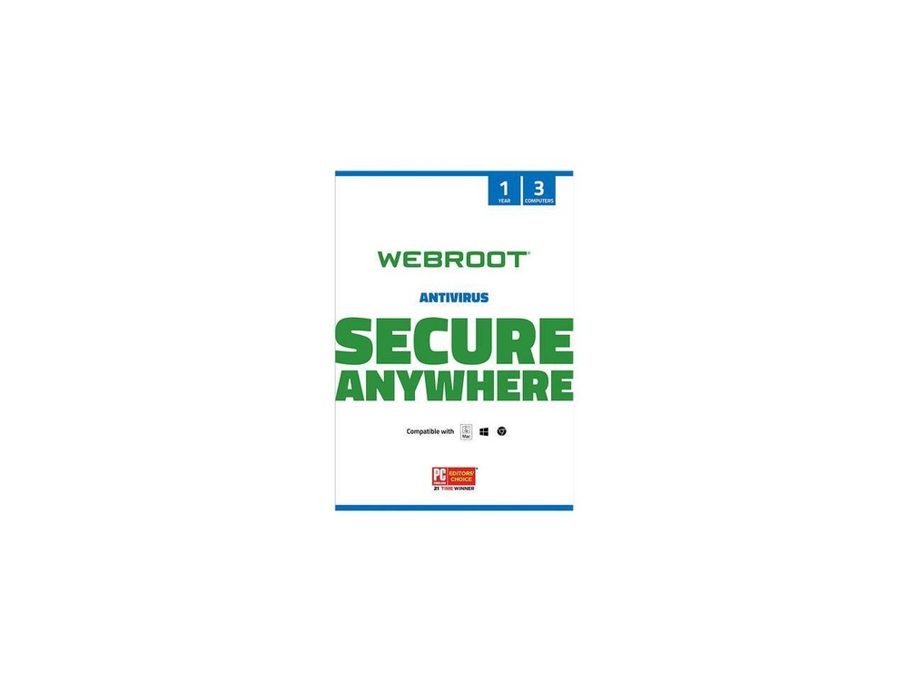 Webroot AntiVirus 3 Devices 1 Year