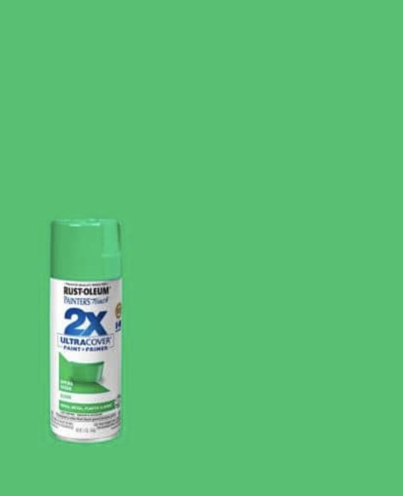 Rust-Oleum Painter's Touch 2X Spray Paint, Gloss Spring Green, 12 Oz.