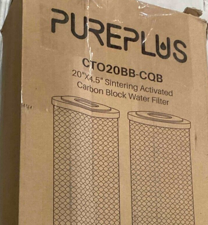 PUREPLUS 5 Micron Sediment & Carbon Water Filter CTO20BB-CQB 2PACK + FREE SHIP
