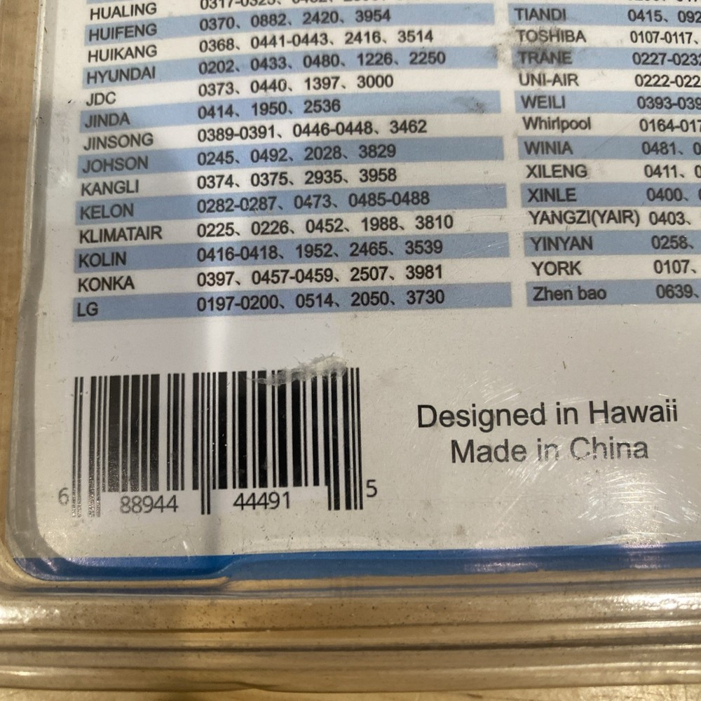 Enrgy Save ES-1 A/C Universal Remote Control w/ Secret Limit Lock, Programable