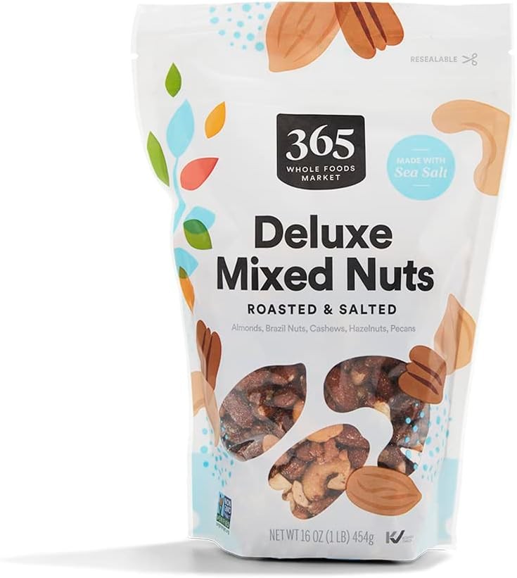 , Roasted Salted Deluxe Mixed Nuts, 16 Ounce