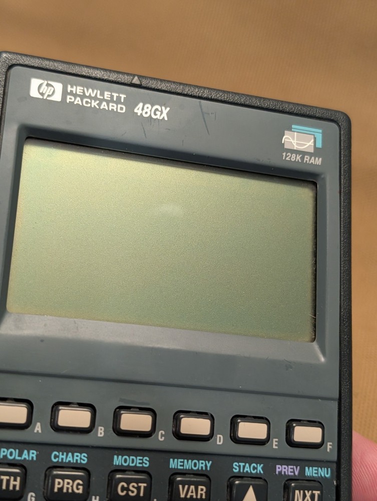 Hewlett Packard HP 48GX 128K Graphing Calculator Excellent!
