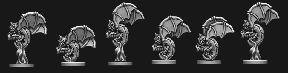 6mm Scale - SpaceBugs - Small Flyers - Resin Miniatures