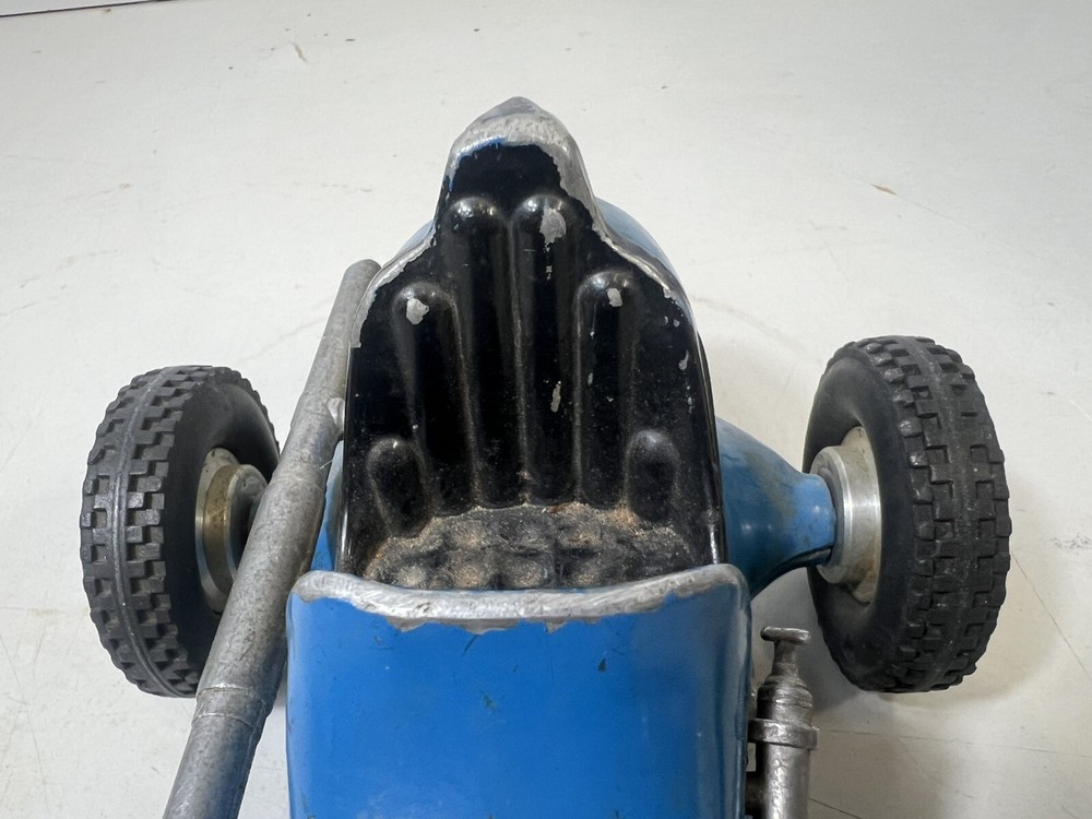 Vintage Ray Cox Thimble Drome Champion Tether Car Blue #20 No Engine