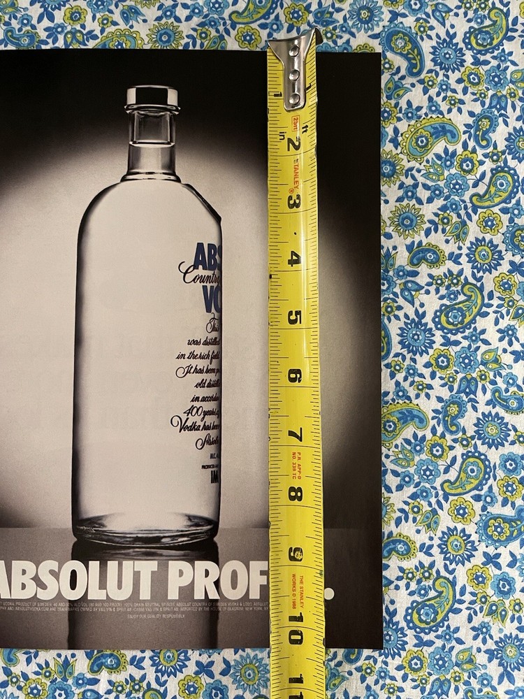 Absolut Vodka 1998 Print Ad Absolut Profile