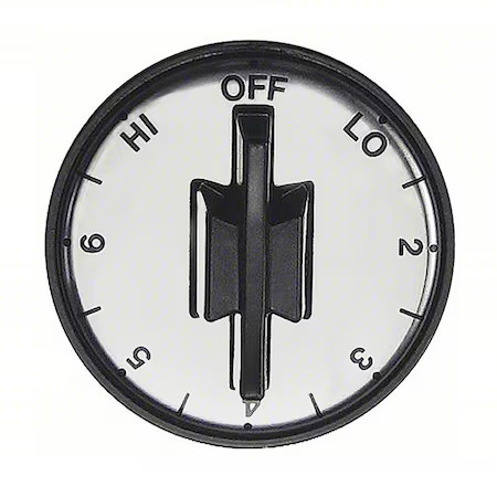 Robertshaw 40-158 Temperature Dial, Infinite, Black/Chrome