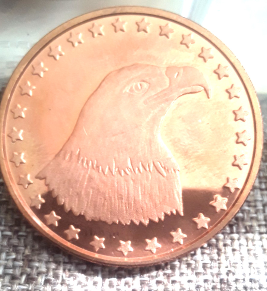 1 oz American Eagle copper round